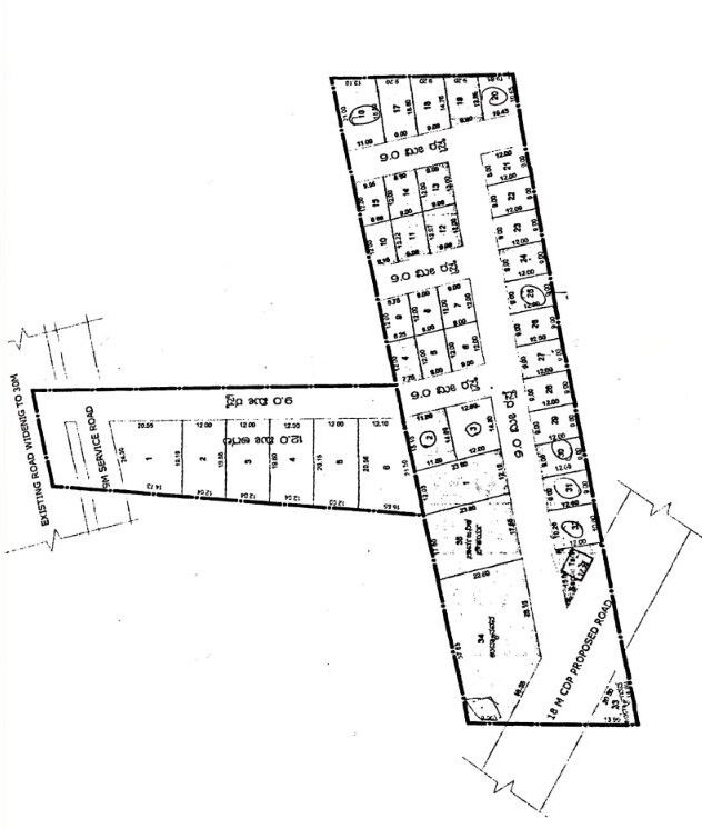 Sampige Colony master plan